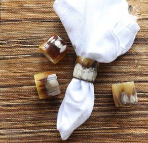 Latest Design Natural Horn Napkin Ring <b>Mirror</b> Polish Personalized For Dinnerware tableware Home decor napkin Ring At Best Price - Product Image 3