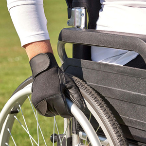 Gants classiques pour fauteuil roulant, à doigts entiers, résistants à l'abrasion, durables, de qualité supérieure, en cuir de mouton grainé, unisexe - Product Image 5