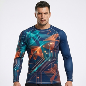 Nuevo Rashguard de MMA de la Mejor Calidad, Sublimado, Transpirable, Ecológico, de Secado Rápido, Antibacterial, para Hombre, Manga Larga, Profesional - Product Image 1