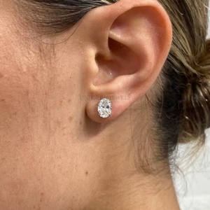 Pendientes de Diamantes Creados en Laboratorio con Certificación IGI, Oro Sólido de 10k, 14k, 18k, Diseño de Gota, Hechos a Mano en Oro Amarillo, Rosa y Blanco, Piezas de Joyería - Product Image 3