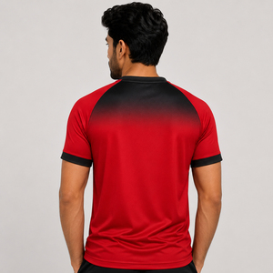 เสื้อฟุตบอลพิมพ์ลายดิจิทัลสำหรับผู้ชาย เสื้อฟุตบอลสำหรับฝึกซ้อมสำหรับผู้ชาย เสื้อฟุตบอลคอกลมแขนสั้นสำหรับผู้ชาย - Product Image 2