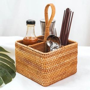 Organizador de Cubiertos de Ratán Hecho a Mano, Tamaño Personalizado, para Hoteles, Restaurantes, Cafés y Decoraciones de Mesa para Eventos - Product Image 4
