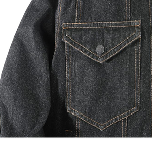 Veste en jean pour homme à prix ajustable, qualité supérieure, respirante, vente chaude, légère, entièrement personnalisable - Product Image 5