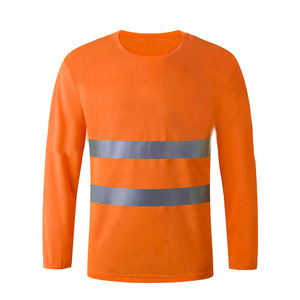 Wholesale Unisex Long Sleeve <b>Flame</b> Resistant Breathable Reflective Hi Visibility Workwear Cycling Green Safety <b>Shirts</b> Logo - Product Image 5