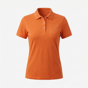 T-shirt de golf personnalisé pour femme, coupe ajustée, col à revers, manches courtes, polos personnalisables, vêtements haut de gamme, couleur sur mesure E - Product Image 1