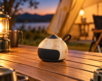 Film hydrographique à grain de bois naturel pour enceintes Bluetooth et lanternes de camping personnalisées