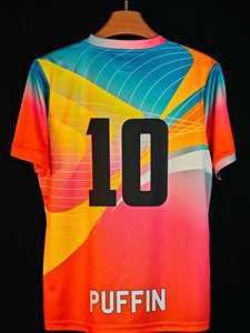 ชุดเสื้อรักบี้แบบสั่งทำพิเศษ PUFFIN SPORTS คอวี แขนสั้น ระบายอากาศได้ดี ผลิตจากโพลีเอสเตอร์ ชุดกีฬาผู้ชายสำหรับฤดูร้อน - Product Image 4