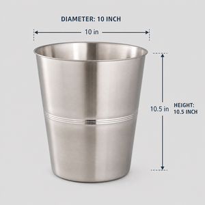 <b>Square</b> Shape Metal Dust <b>Bin</b> for Home Hotel Restaurant Durable Waste Basket Stylish Cleaning Recycling Trash <b>Bin</b> - Product Image 3