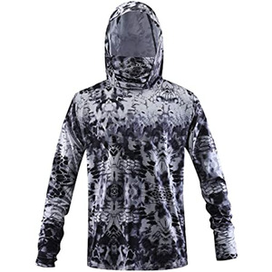 Sweat à capuche de pêche rafraîchissant pour homme UPF 50+ léger à manches longues pour la pêche en plein air, le camping et les voyages - Product Image 2