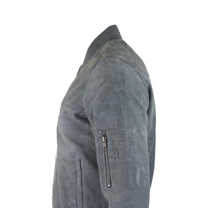 แจ็คเก็ตหนังบอมเบอร์ผู้ชายระบายอากาศได้ดี แบรนด์ส่วนตัว สำหรับใช้งานกลางแจ้ง สวมใส่สบาย ระบายอากาศได้ดี เหมาะสำหรับฤดูหนาว ราคาดีที่สุด - Product Image 6