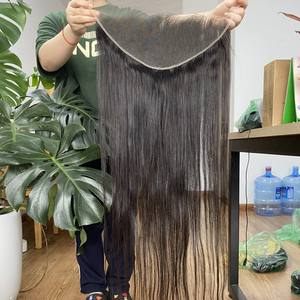 MEJOR FRONTAL HD para encaje Frontal Straight-Wave-Curly Raw Vietnamese Human Hair Remy Hair Full 9*6 13*4 13*6 Extensión de cabello humano - Product Image 3