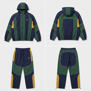 Conjunto de Chándal Cortavientos para Hombre con Logotipo OEM Personalizable - Venta al por Mayor con MOQ Bajo, Fabricante OEM, Ropa Deportiva B2B - Product Image 5