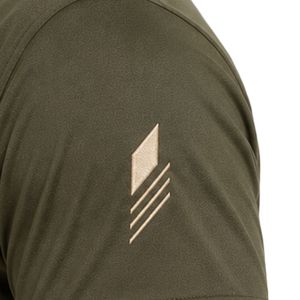 T-shirt de sport pour homme vert olive, séchage rapide, pour la gym, la course et l'entraînement, personnalisable, vêtements de sport imprimés - Product Image 5