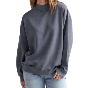 Sudadera de Cuello Alto de Alta Calidad para Mujer, Estilo Casual, con Logotipo Universitario, Servicio OEM al por Mayor con Logotipo Personalizado - Product Image 1