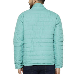 Blouson matelassé pour homme bleu clair, style urbain, avec logo frontal, à capuche, chaud, nouvelle collection hiver, best-seller, multicolore, nouveau design, en promotion - Product Image 2