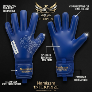 Gants de gardien de but de football Namissm, en cuir PU, antidérapants, respirants, avec sangle de poignet réglable, unisexe - Product Image 4