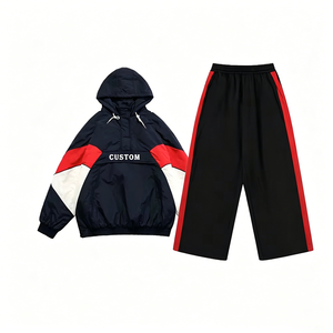 Ensemble de survêtement coupe-vent personnalisé pour homme – Veste de sport zippée en nylon - Product Image 4