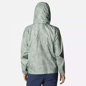 Women <b>Lightweight</b> Waterproof Windbreaker <b>Jacket</b> Hooded Outdoor Floral Print Sportswear Breathable Windproof <b>Rain</b> Coat Outerwear - Product Image 4