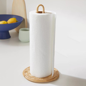 Desk organizers natural rattan paper holder stands tissue roll holders for kitchen bathroom - Product Image 3