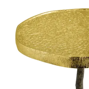 Centre de table rond en métal poli, moderne et fait main, respectueux de l'environnement, pour la décoration de table de luxe à la maison, sûr et adapté aux fêtes, Zahid Exports - Product Image 2