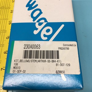 SWAGELOK SS-BN4-K1 PCTFE เบลโลว์/ปลายก้าน/อะแดปเตอร์ - อุปกรณ์และอะไหล่เซมิคอนดักเตอร์ระดับโลกที่เชื่อถือได้ - Product Image 1