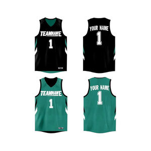 Camiseta de Baloncesto Sublimable Reversible Personalizable, Transpirable, Tallas Grandes, Nombre y Número del Equipo Personalizados, Ropa Deportiva - Product Image 1