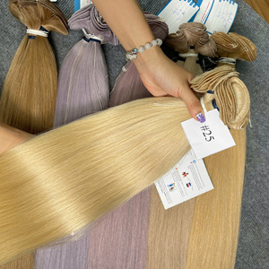 Extensiones de Cabello Humano con Trama Cosida a Mano de la Mejor Calidad, Trama Invisible, Negro Natural, Suave, Liso, Sin Enredos, Proveedor - Product Image 3