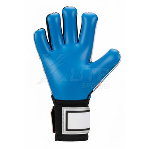 Gants de football d'extérieur personnalisés légers avec logo d'équipe personnalisé, paume en latex antidérapante, dos flexible, sangle réglable - Product Image 2