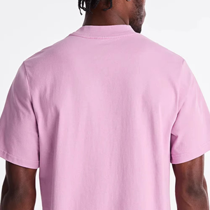 Custom Logo Oversized <b>Pink</b> <b>T</b> <b>Shirt</b> <b>Men</b> Premium Cotton Casual Streetwear Half Sleeve Summer Tee Loose Fit Fashion Top - Product Image 5
