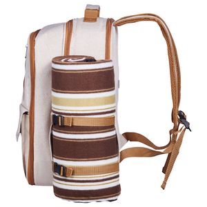 Mochila de Picnic para Playa con Compartimento Refrigerante Aislado para 4 Personas, con Porta Botellas/Vino Desmontable, Ligera - Product Image 2