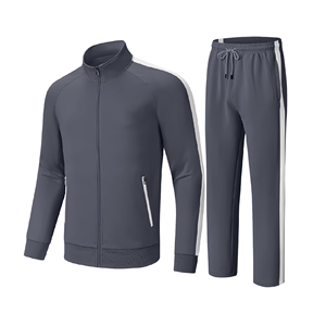 Conjunto de Chándal de Invierno Transpirable para Hombre Tallas Grandes, Diseño Personalizado, Casual, Ecológico, Color Sólido, Cremallera Completa - Product Image 5