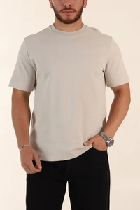 เสื้อยืดลำลองคอกลมทรงเข้ารูปแขนสั้นสำหรับผู้ชายไซส์ใหญ่ Ever Glow ผ้าฝ้าย 100% ระบายอากาศได้ดี แห้งเร็ว แต่งขอบตัดสี - Product Image 2