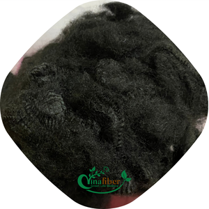 Fibra Sólida 6D de Alta Calidad, Fibra Corta de Poliéster Reciclado Negra para Textiles del Hogar, Uso en Hilatura, Proveedor Vietnamita VINAFIBER Hai - Product Image 6