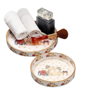 Luxury Wooden Meena Work Classic Design Lacquered Finish Sustainable Multipurpose <b>Storage</b> <b>Tray</b> for Desk Kitchen Living - Product Image 5