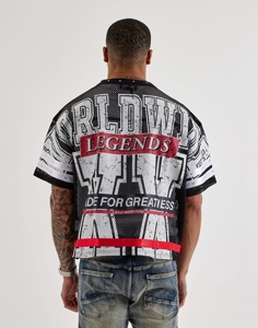 เสื้อฟุตบอลแบบกำหนดเอง 300 กรัมต่อตารางเมตร พร้อมชื่อทีมและหมายเลขส่วนตัว เสื้อซ้อมแบบกำหนดเอง เสื้อฟุตบอลสั่งทำพิเศษ - Product Image 3