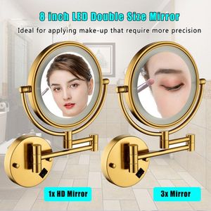 Waterproof Button LED <b>Mirror</b> 360 Degree Rotation Shaving <b>Mirror</b> - Product Image 2