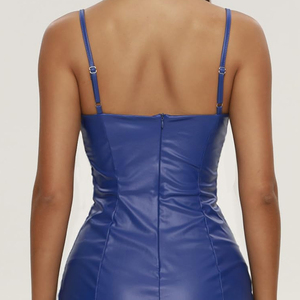 New Arrival Best Selling Women Leather Club Dress Custom Made Breathable Hot Sale Leather Club Wear - Product Image 5