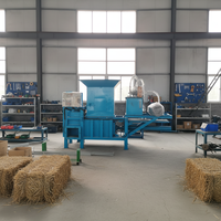 Machine à briqueter la paille pour centrale biomasse, presse à balles pour tiges de coton, pour le broyage et la briquetterie des tiges de coton