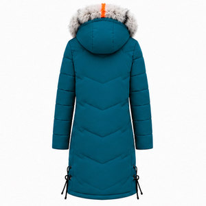 Women's Outdoor <b>Waterproof</b> Parka <b>Jacket</b> with Breathable Fabric, Adjustable Hood and Soft <b>Warm</b> Inner Lining for Hiking - Product Image 2