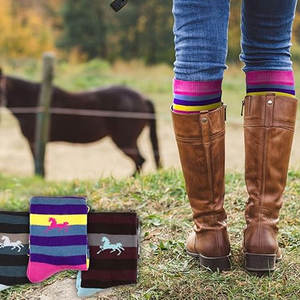 ถุงเท้าขี่ม้าดีไซน์น้ำหนักเบา สวมใส่สบายตลอดวัน พร้อมผ้าควบคุมความชื้นและสวมใส่ง่าย - Product Image 6