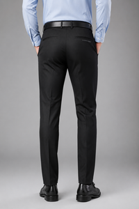 Active Squad - Pantalones Casuales de Alta Calidad para Hombre, Estilo Moderno, Tejido de Lana Peinada, Cintura Media, Ecológicos, 100% Algodón, Corte Regular - Product Image 3
