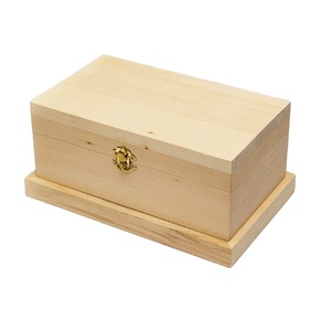 Handmade Wooden Storage <b>Box</b> Natural Plain <b>Keepsake</b> Organizer Multipurpose Jewelry Case Eco Friendly Unfinished Craft Gift - Product Image 1