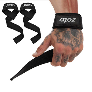 Heavy Duty Neoprene Wrist Support Straps Custom Lifting Straps <b>Barbell</b> Dumbbell Professional Protection Non-Slip Weightlifting - Product Image 2
