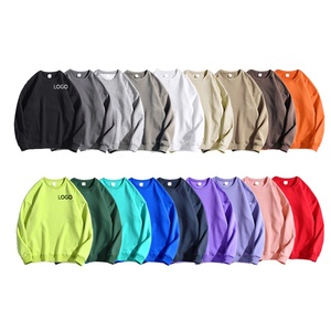 Sudaderas Esenciales de Corte Holgado, Sudaderas de Felpa de Algodón en Colores Sólidos, Sudaderas Modernas de Cuello Redondo Extra Grandes para Hombre - Product Image 3