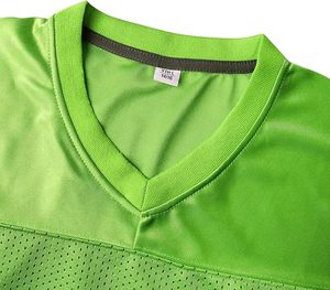 Custom Blank Plus Size <b>Athletic</b> Mesh Jersey Breathable Football Training T-Shirt with Front Logo for Men Green - Product Image 4