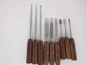 Juego de 9 Piezas de Herramientas Ortopédicas: Cincel para Osteotomía, Elevador Perióstico, Cureta Ósea - Product Image 5