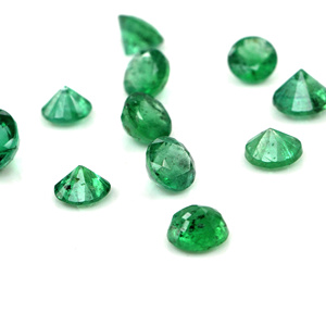 Esmeraldas naturales de Zambia calibradas, redondas de 6 mm, piedras preciosas facetadas sueltas para la fabricación de joyas, listas para usar. - Product Image 3