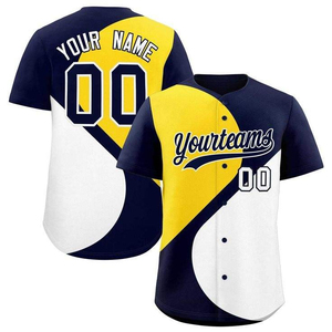 เสื้อเบสบอลซอฟต์บอลผู้ชายสั่งทำได้ ขายส่ง เสื้อพิมพ์ลายแบบซับลิเมชั่น โพลีเอสเตอร์ 100% ระบายอากาศได้ดี ซับเหงื่อ - Product Image 5