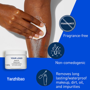 Baume Nettoyant Visage Non Comédogène <span class=keywords><strong>Sans</strong></span> Parfum OEM, Complexe de Céramides, Huile de Jojoba, Hydratant, Nourrissant, <span class=keywords><strong>Démaquillant</strong></span> - Product Image 4