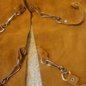 Suede Leather <b>Chaps</b> Adjustable Waist Suede Leather <b>Chaps</b> For Daily Cowboy <b>Riding</b> And Ranch Work Wear For Unisex - Product Image 4